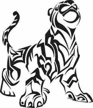 Tribal Tiger Tat 